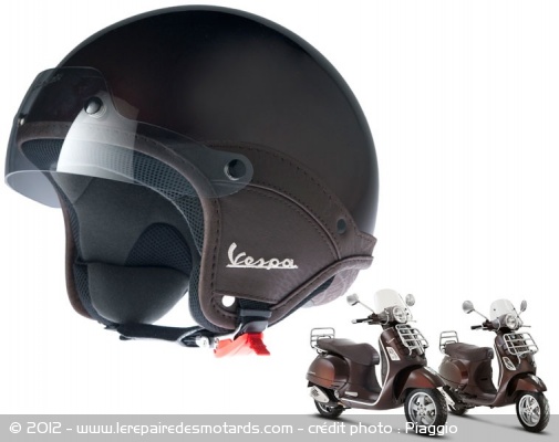 Casque Soft Touch et Vespa GTS et LX Touring