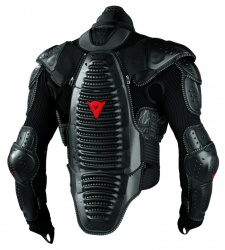 Gilet intégral Wave Pro et protège genou Hybrid Brace par Dainese