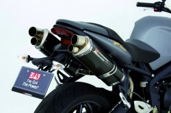 Silencieux Yoshimura Tri-oval 2 pour Triumph Street Triple