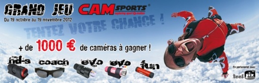 Jeu concours : 1000 EUR de caméras embarquées CamSport à gagner