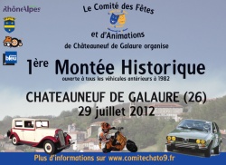 Montée historique à Châteauneuf de Galaure