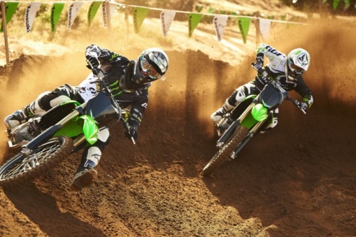Nouvelle Kawasaki KX250F 2013 dans les dunes