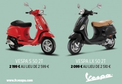 Opération promotionnelle sur les Vespa 50 du 15 février au 15 avril 