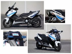 La police municipale roule en TMax - Crédit photo : Yamaha
