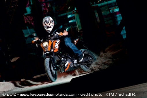 La KTM Duke 125 en action