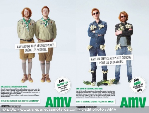 Pub : AMV assure les deux roux