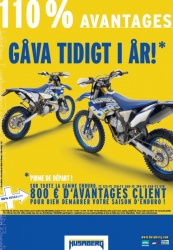 Remise de 800 EUR sur les Husaberg FE et TE 2012