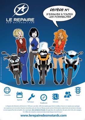 Saga publicitaire le Repaire des Motards