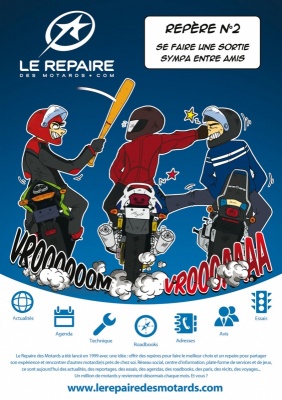 Saga publicitaire Le Repaire des Motards - Repère 2