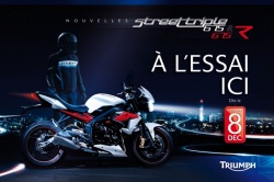 La Street Triple et Street Triple R disponibles à l'essai