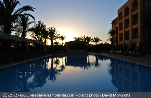 Coucher de soleil sur le Tunisia Rally Tour 