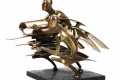 Une sculpture sidecaristes vendue enchères