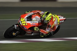 Valentino Rossi sur sa Ducati