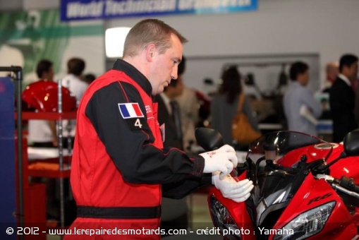World Technician Grand Prix Yamaha : Damien Vincent sur le podium