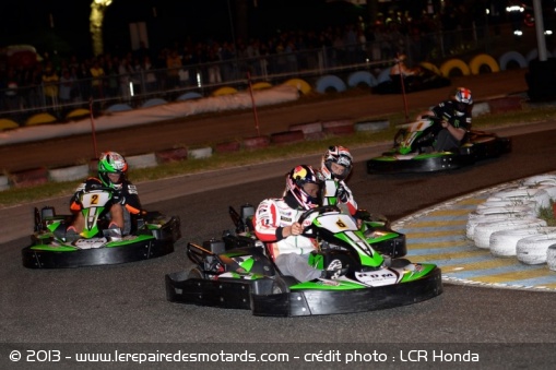 Bradl et les pilotes de GP ont participé à une compétition de karting en faveur de la Fondation Marco Simoncelli - Crédit photo : LCR Honda