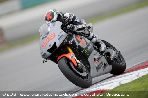 Jorge Lorenzo, auteur du 2ème temps de la journée - Photo : Bridgestone