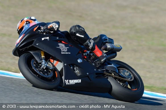 Claudio Corti sur la MV Agusta F4RR