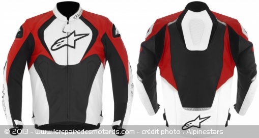 Blouson en cuir Alpinestars jaws