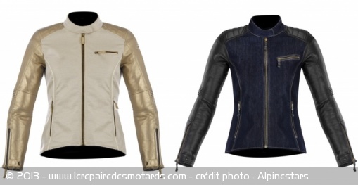 Blouson cuir/textile pour femme Alpinestars Renee