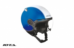 Casque jet Iota DP04 bleu-blanc