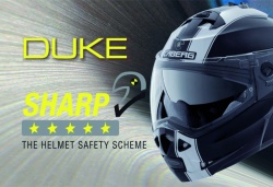 La casque Caberg Duke reçoit 5 étoiles au test Sharp