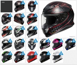 Coloris casque intégral Shoei NXR