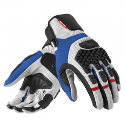 Gants cuir Rev'It Sand Pro coloris argent bleu