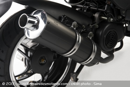 Scooter Mash 50 Bibop 2 temps échappement