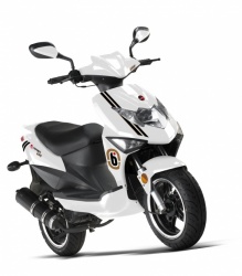 Scooter Mash 50 Bibop 2 temps blanc