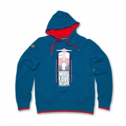 Sweat Vespa homme bleu foncé