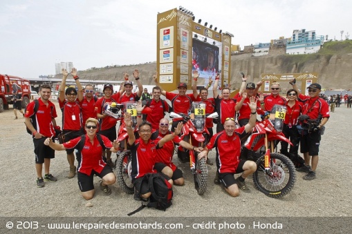 Dakar : le team Honda HRC au départ