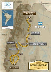 Le parcours du Desafio Ruta 40