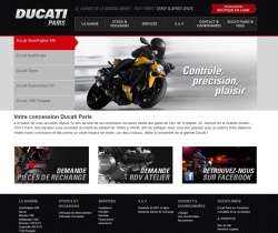 Ducati Paris lance son site internet 