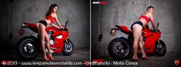 Des hommes en bikini pour sublimer la 1199 Panigale