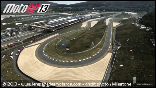 Le circuit de Mugello dans le jeu MotoGP 2013