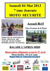 7ème journée Moto Sécurité à Saint Dizier