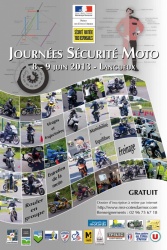 Affiche Journées de sécurité moto Côtes d'Armor