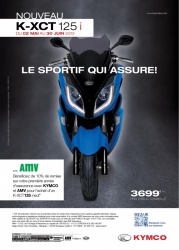Le scooter Kymco K-XCT 125i disponible à l'essai