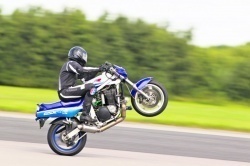 Record de vitesse en wheeling de Egbert Van Popta - Crédit photo : MCN