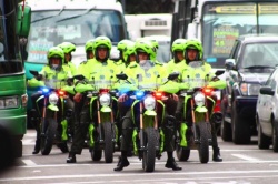 Des motos électriques pour la police colombienne