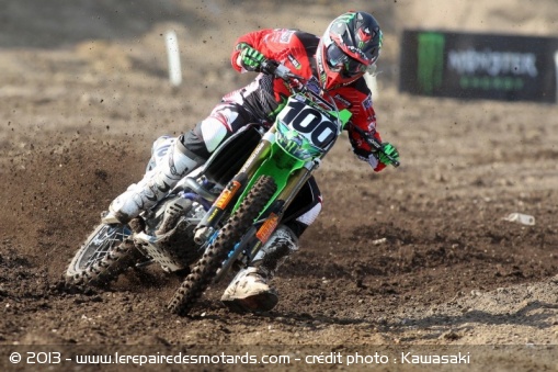 MX : Tommy Searle en MX1 avec Kawasaki