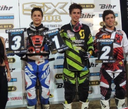 Supercross de la Tremblade : podium de la Freegun Junior Cup