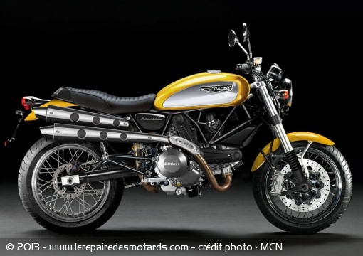Un Ducati Scrambler 796 en préparation pour 2015 - Crédit photo : MCN