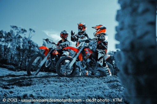 Gamme de motos tout-terrain KTM 2014