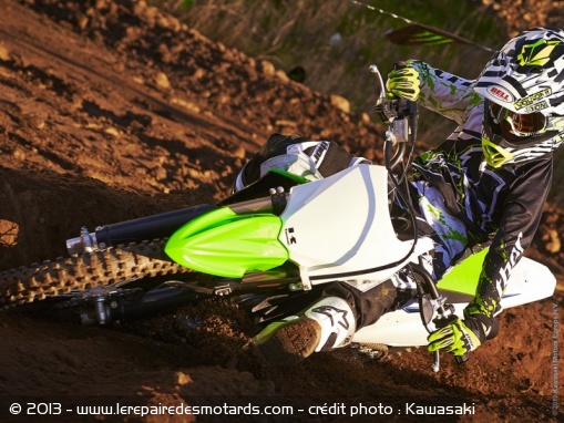 Kawasaki KX85 : modèle grandes roues 2014