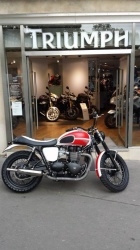 Prépa Triumph T100 Moto Légende Elysée Motor Paris 