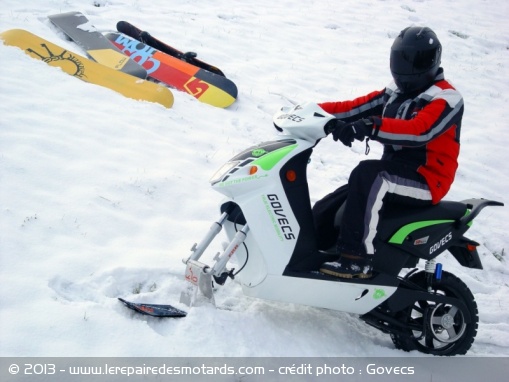 Le ski-scooter électrique de Govecs