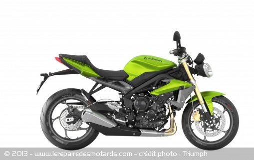 Triumph Speed Triple coloris Cosmic Green