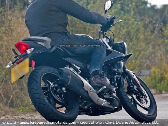 Photos volées de la Triumph Street monocylindre - crédit photo : Chris Doane Automotive LLC