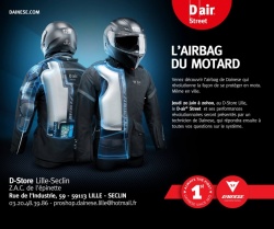 Présentation de l'airbag moto Dainese à Lille